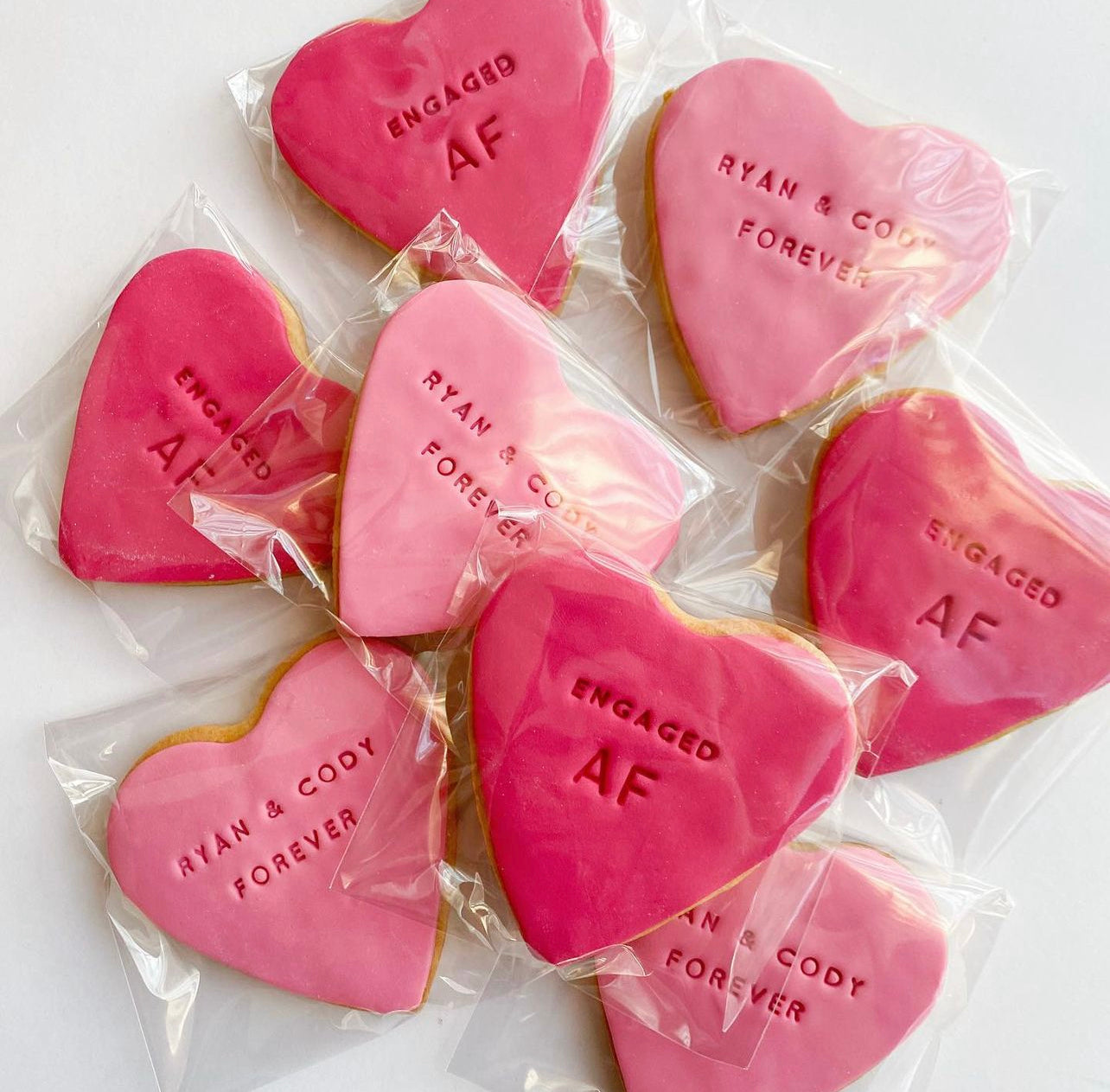 Custom Heart Cookies